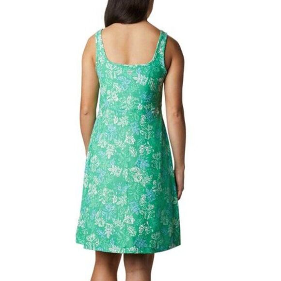 COLUMBIA PFG Freezer III Tank Dress Sz S Emerald City Palm Athletic Performance - Picture 4 of 14
